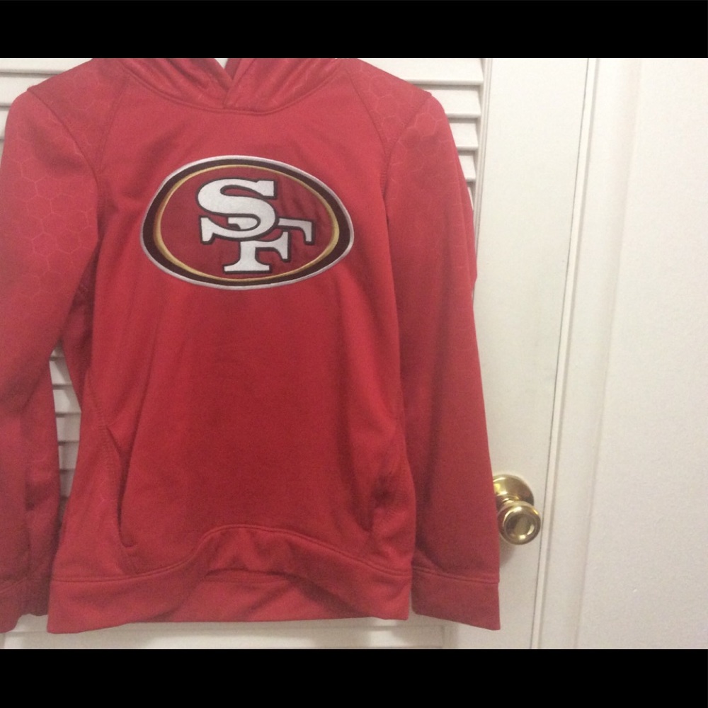 Red 49ers sweat shirt